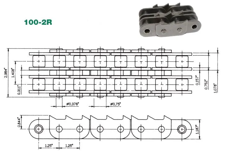 #100-2 Slasher Sharp Top Chain x 10ft