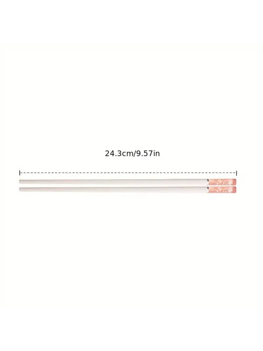 1/2/5pairs, Non-Slip Reusable Cherry Blossom Chopsticks For Restaurant, Home, Party, And Travel - Creative Kitchen Utensils For Easy And Comfortable Eating