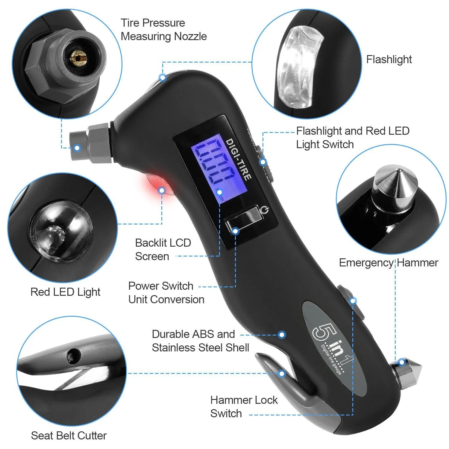 150 PSI Auto Digital Tire Pressure Guage