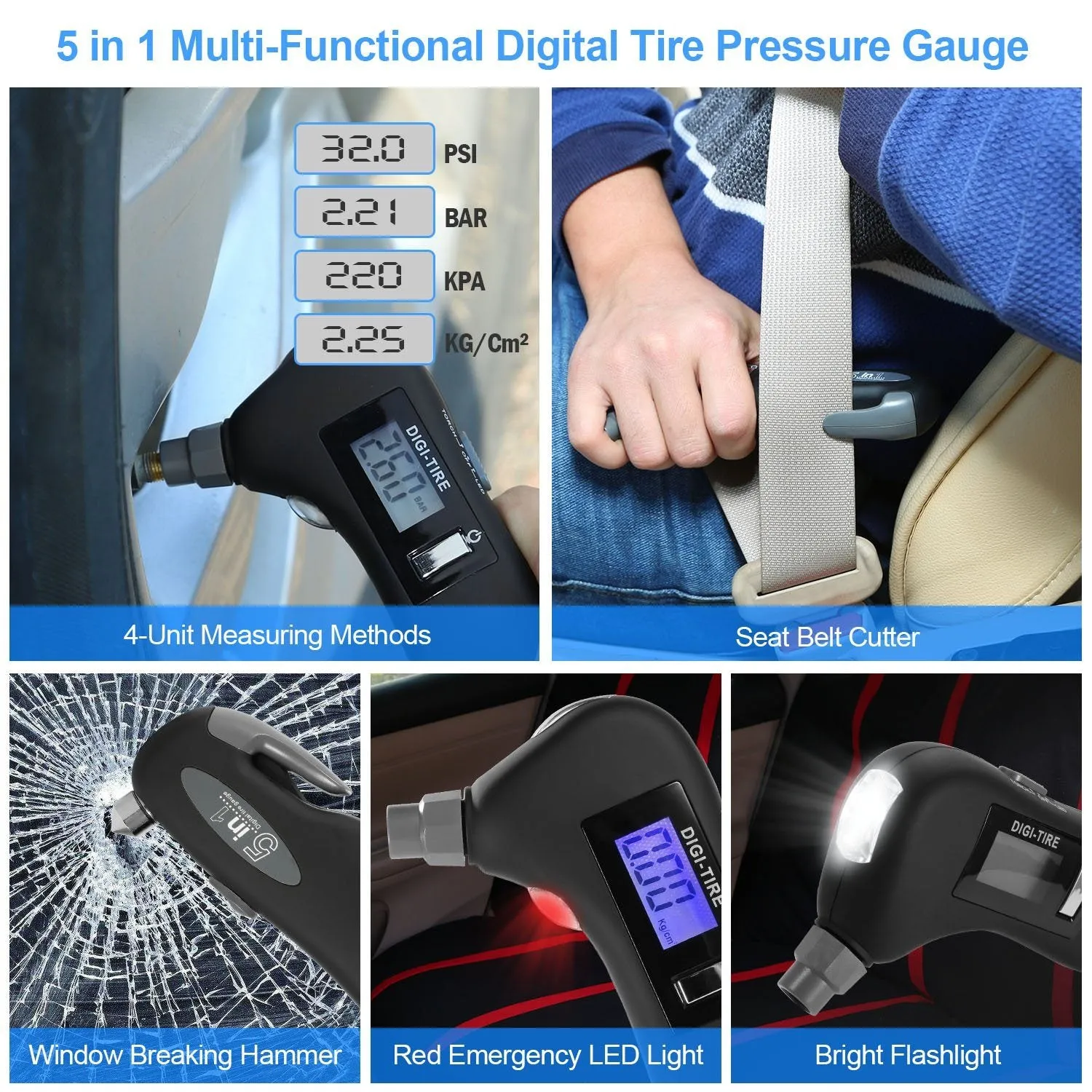 150 PSI Auto Digital Tire Pressure Guage