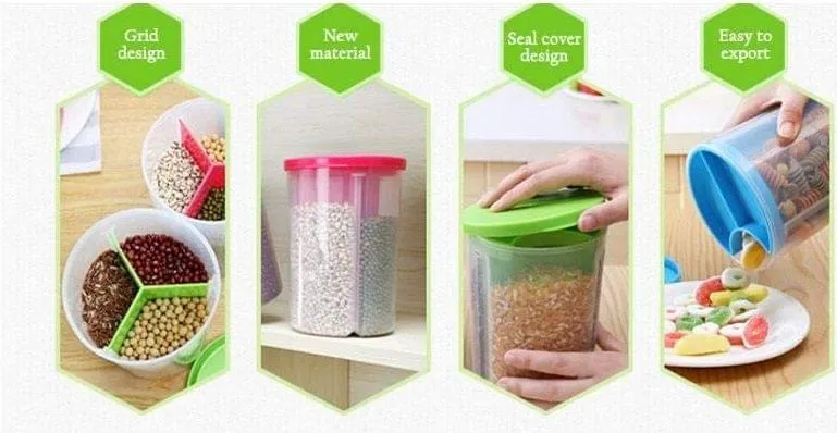 3 In 1 Partition Jar (1 Piece)