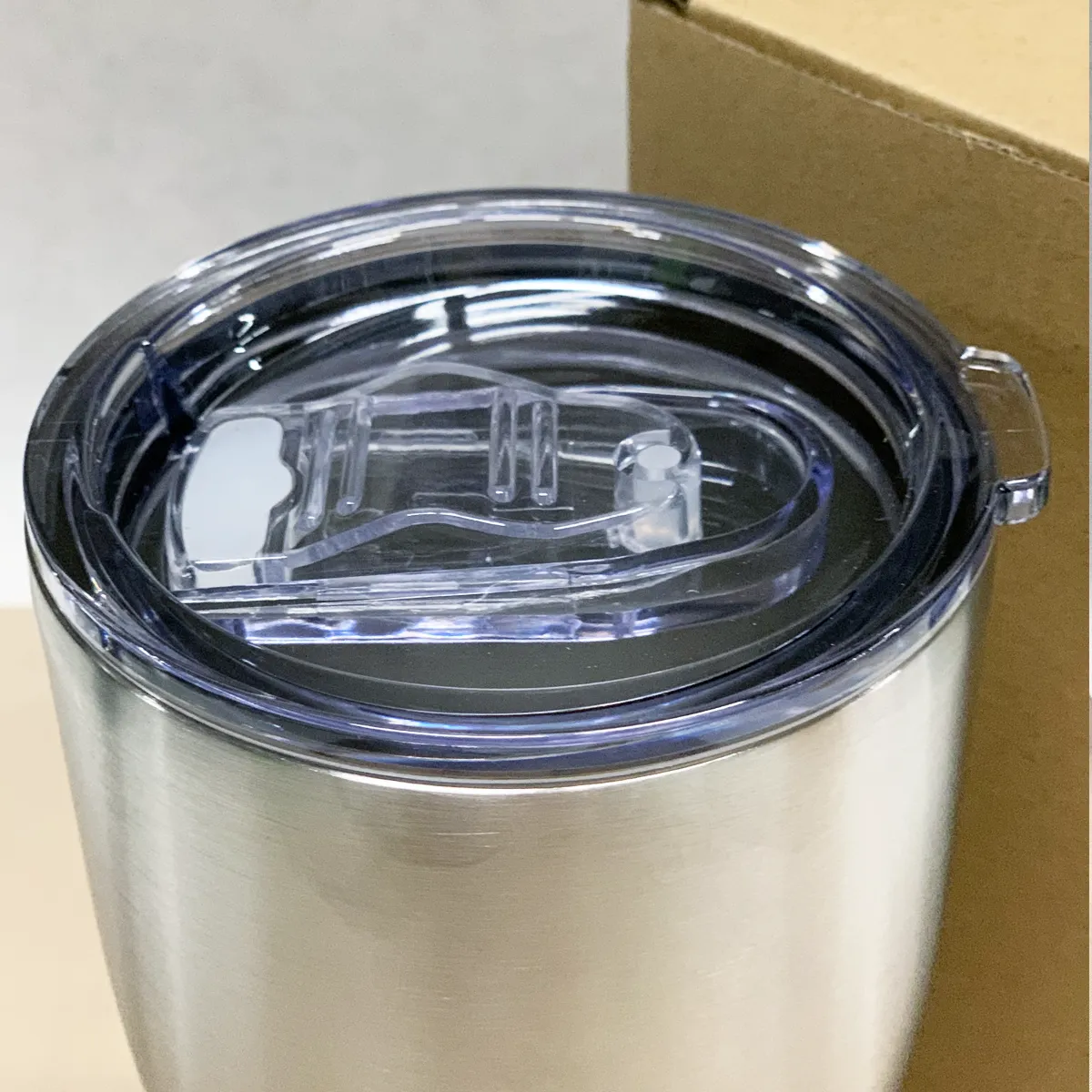 30 oz Modern Curve Stainless Steel Insulated Blank Tumblers with Leak Proof Slider Lid