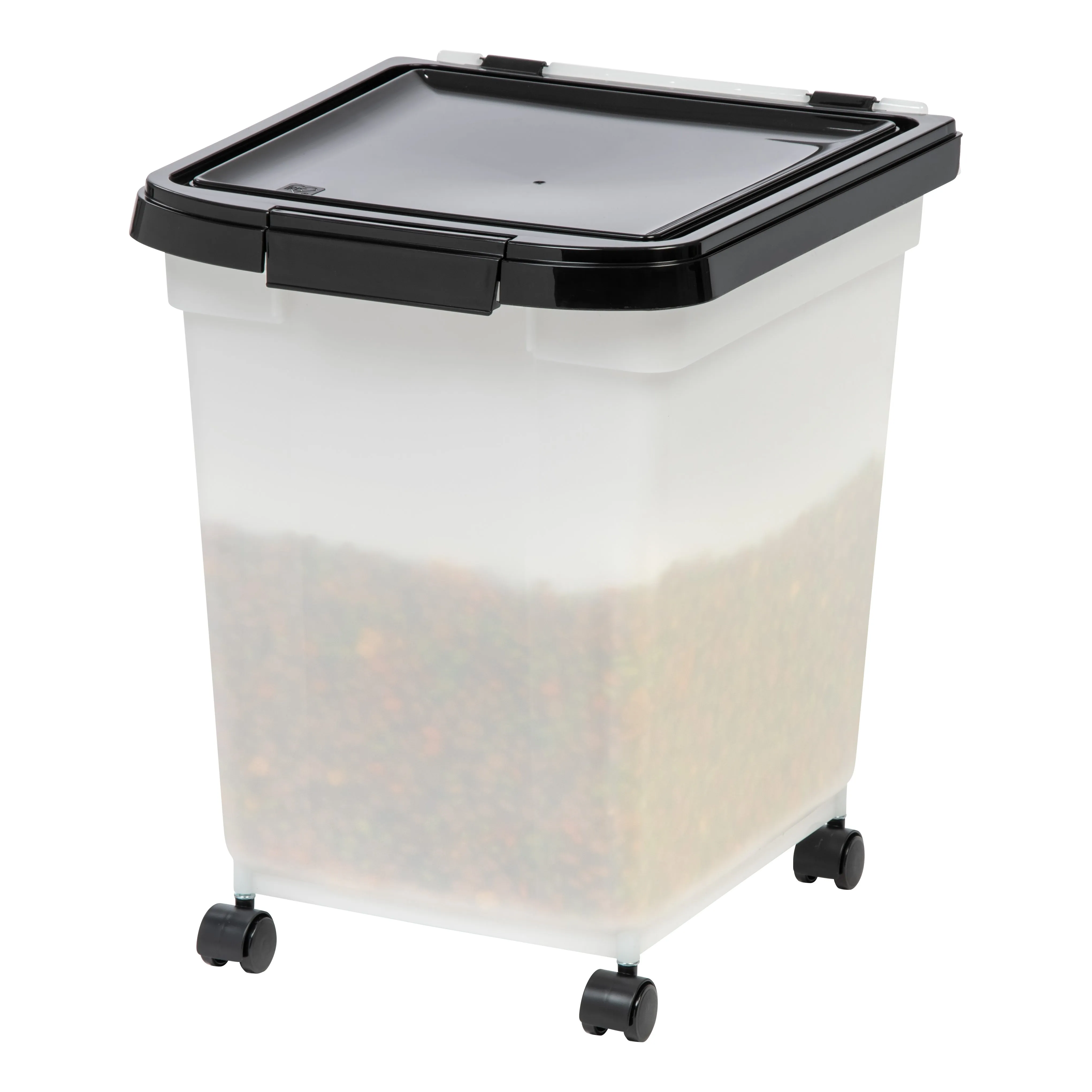 32.5 Quart WeatherPro® Airtight Pet Food Container, Black/Pearl