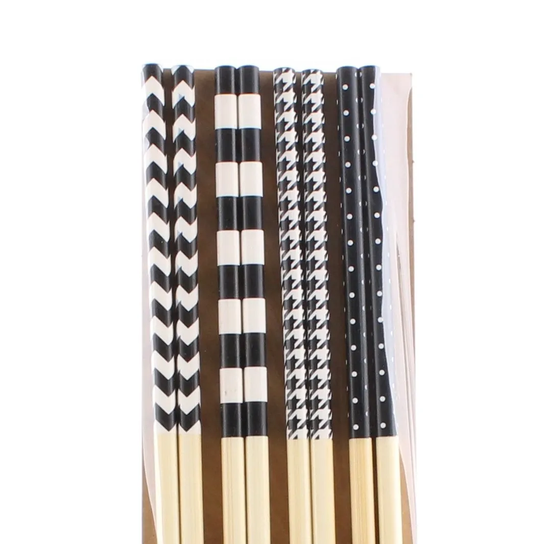 4-pair Long Bamboo Chopsticks