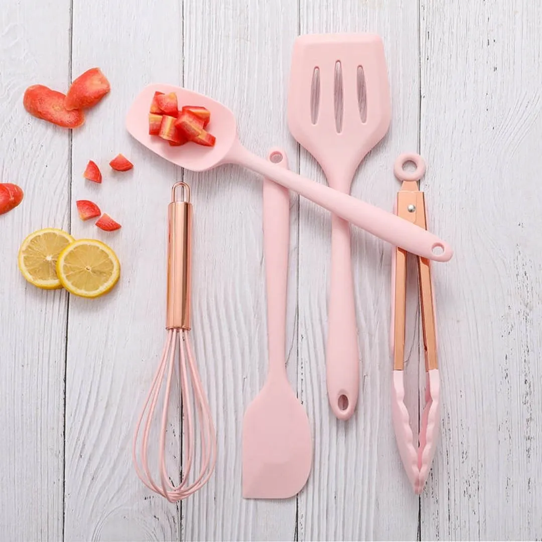 5pcs Mini Silicone Kitchen Utensils