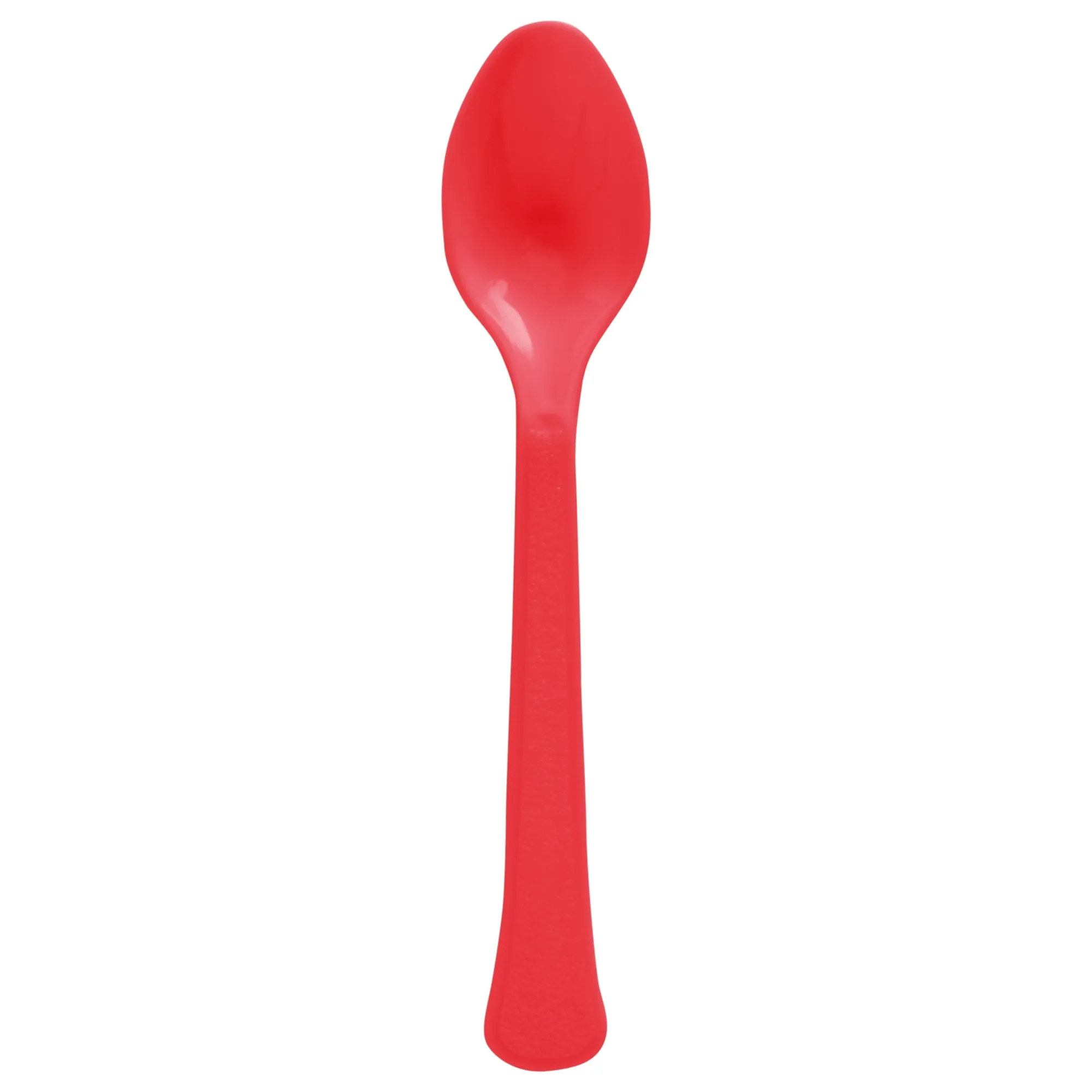 Apple Red Plastic Spoons, 20 Count