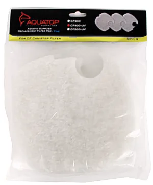 Aquatop Aquatic Supplies - Replacement Fine Filter Pad For Cf400uv Canister