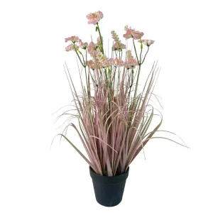 Artificial Flowers  Pink PVC Plastic Material Artificial Plant Tabletop Decoration Artistic Potted Flower Yooly Plant - YLS10218