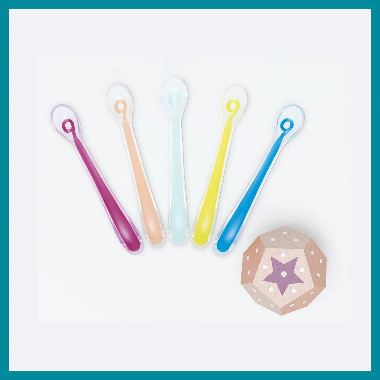 Babymoov 1st Age Silicone Spoon 6m  (Set of 5)