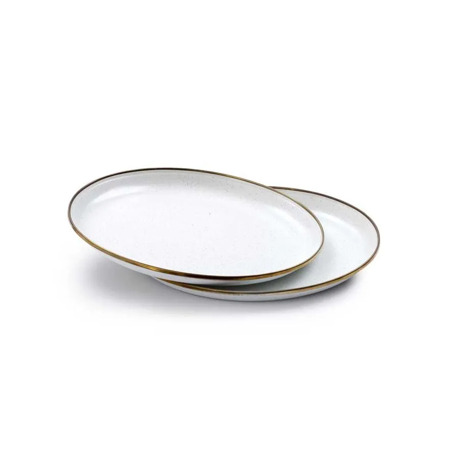 BAREBONES Enamel Deep Plate 2PK