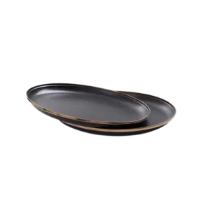 BAREBONES Enamel Deep Plate 2PK