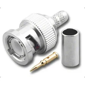 BNC Crimp Connector Male, RG58, 1.1mm Bore