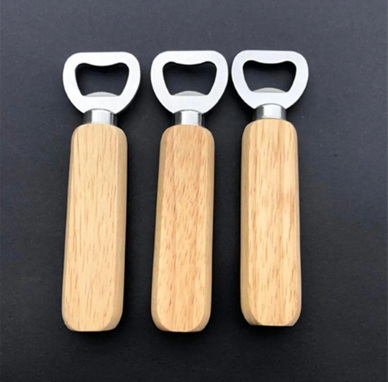 BOTTLE OPENER WOODEN HANDLE