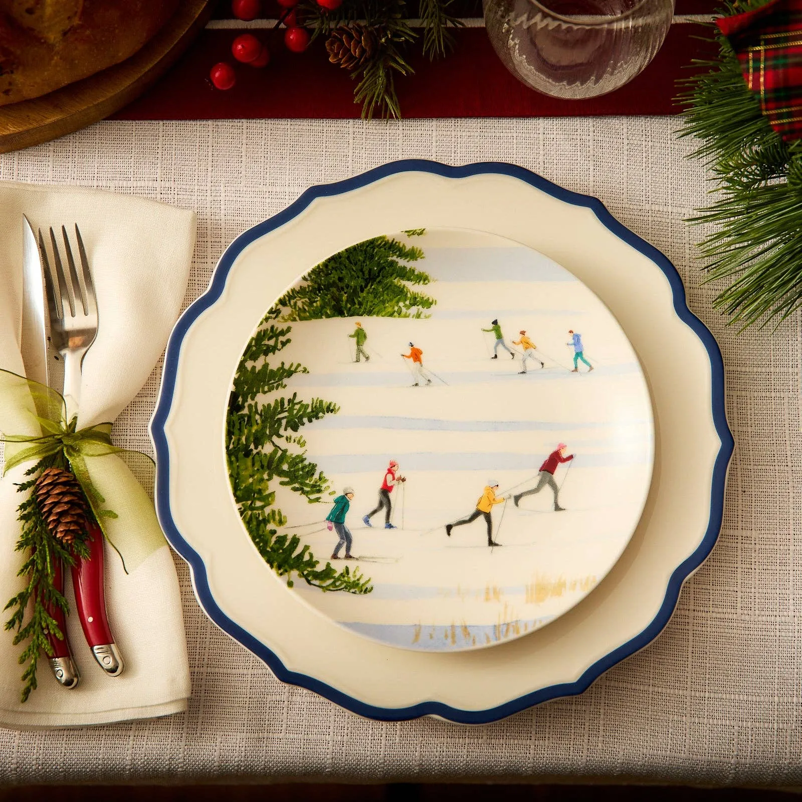 Caskata - Caskata X Felix Doolittle Winter Wonderland Plates, Set of 4