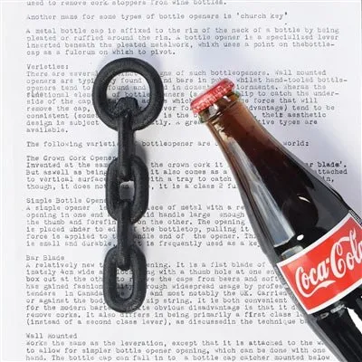 Chain Bottle Opener - Black