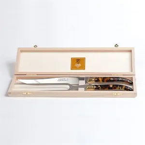 Claude Dozorme Laguiole Carving Set - Flake