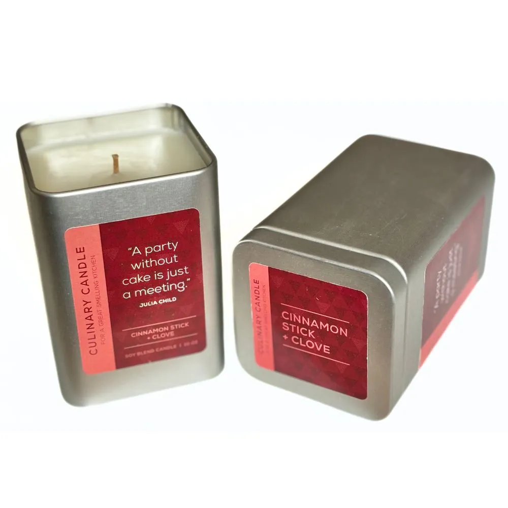 Culinary 7oz Canister Tin Candle - Cinnamon Stick & Clove