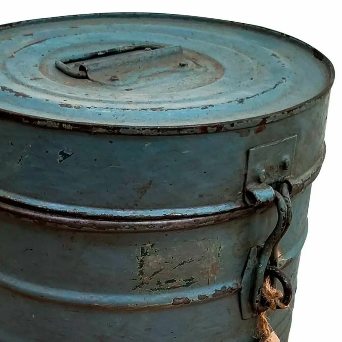 Decorative canister Alexandra House Living Blue Iron Traditional style 26 x 32 x 26 cm