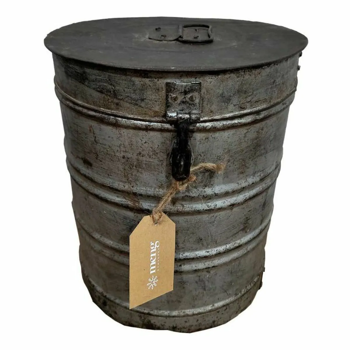 Decorative canister Alexandra House Living Grey Iron Traditional style 25 x 30 x 25 cm