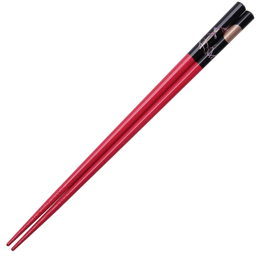 Dragonflies Moon Red Chopsticks