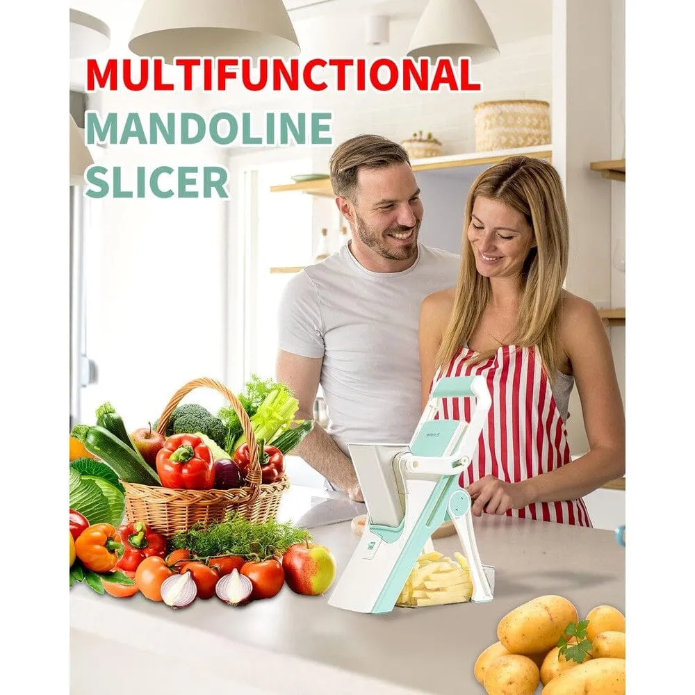 Enleber™ Safe Mandoline Slicer - Premium Upright Vegetable Chopper for Effortless and Precise Slicing