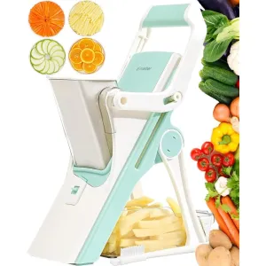 Enleber™ Safe Mandoline Slicer - Premium Upright Vegetable Chopper for Effortless and Precise Slicing