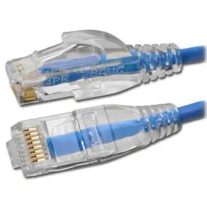 Ethernet Cat6 Patch Cord, Blue, 100ft