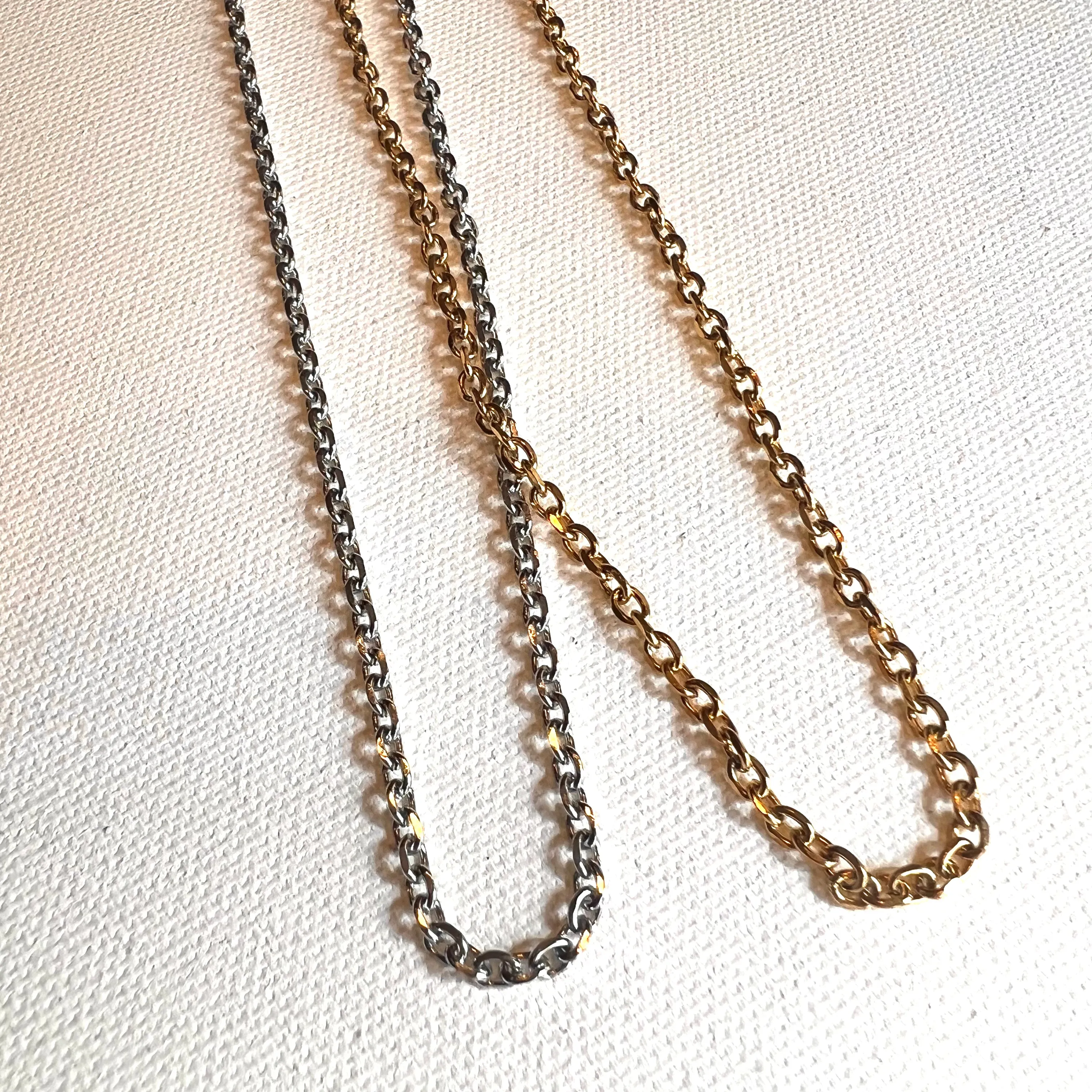 Flat Cable Chain - 23.5"