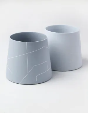 Grey Maze Small Vase and Planter