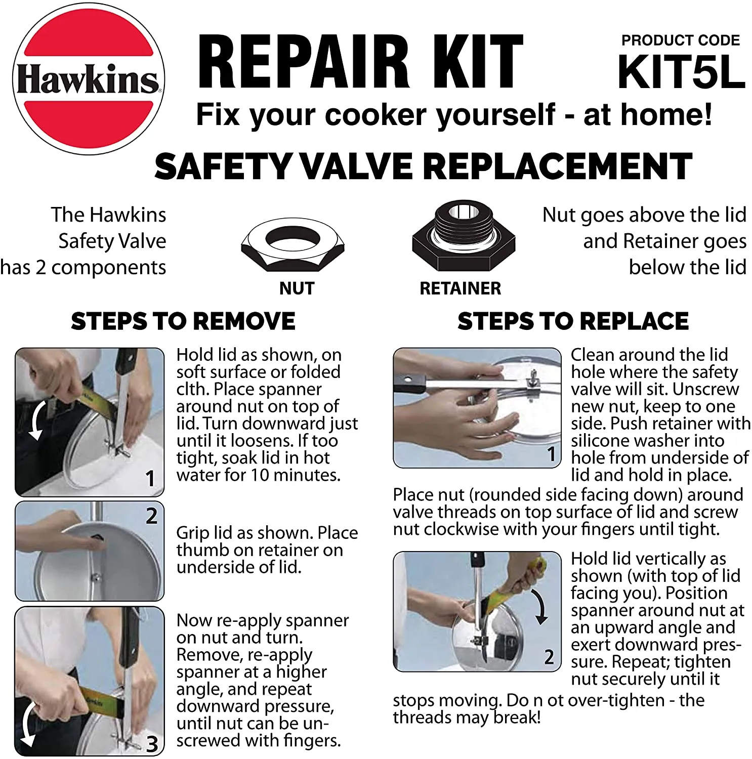 Hawkins Pressure Cooker Repair Kit - KIT5L