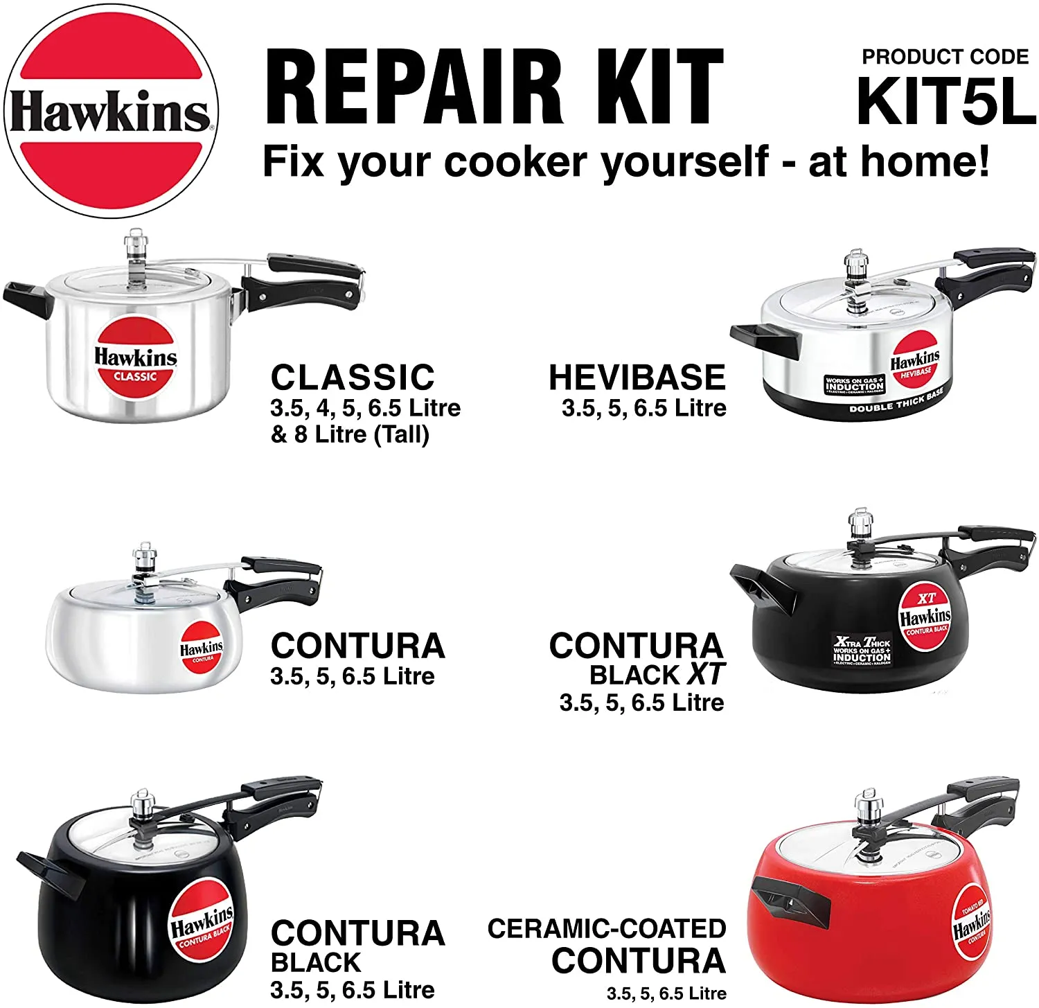 Hawkins Pressure Cooker Repair Kit - KIT5L