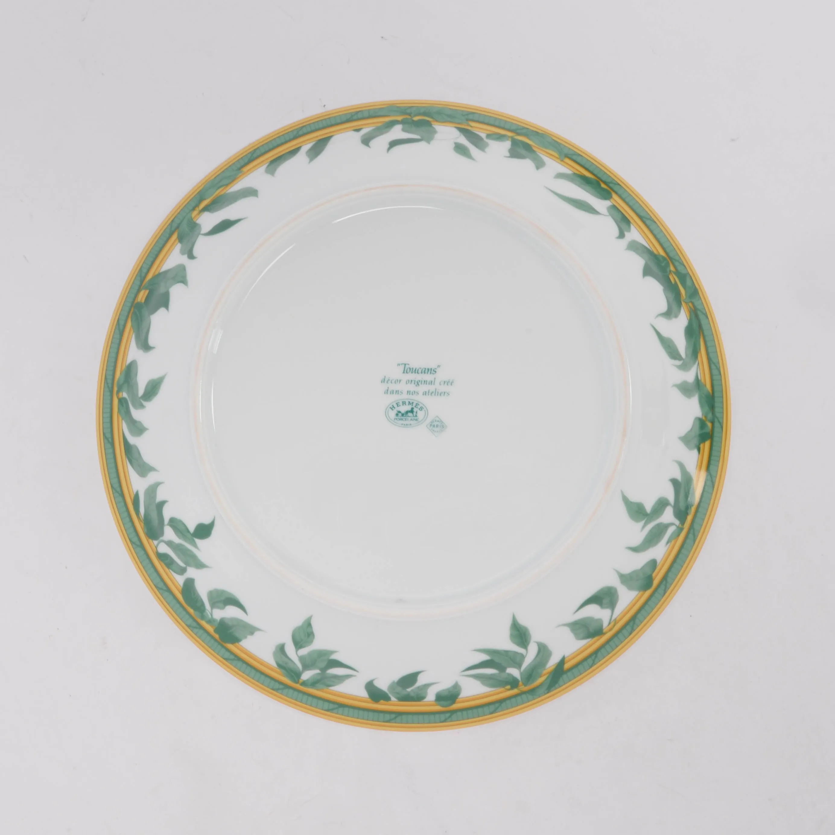 Hermes Multi-Color Porcelain Toucans Serving Plate