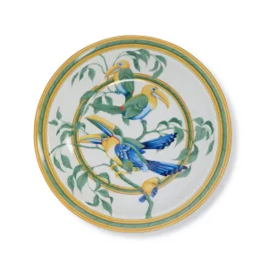 Hermes Multi-Color Porcelain Toucans Serving Plate