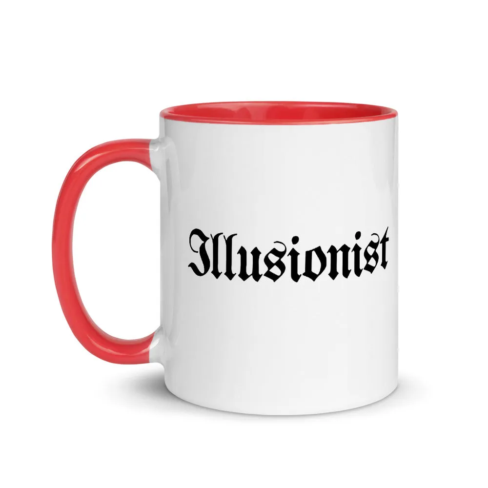 Illusionist White Ceramic Mug with Color Inside