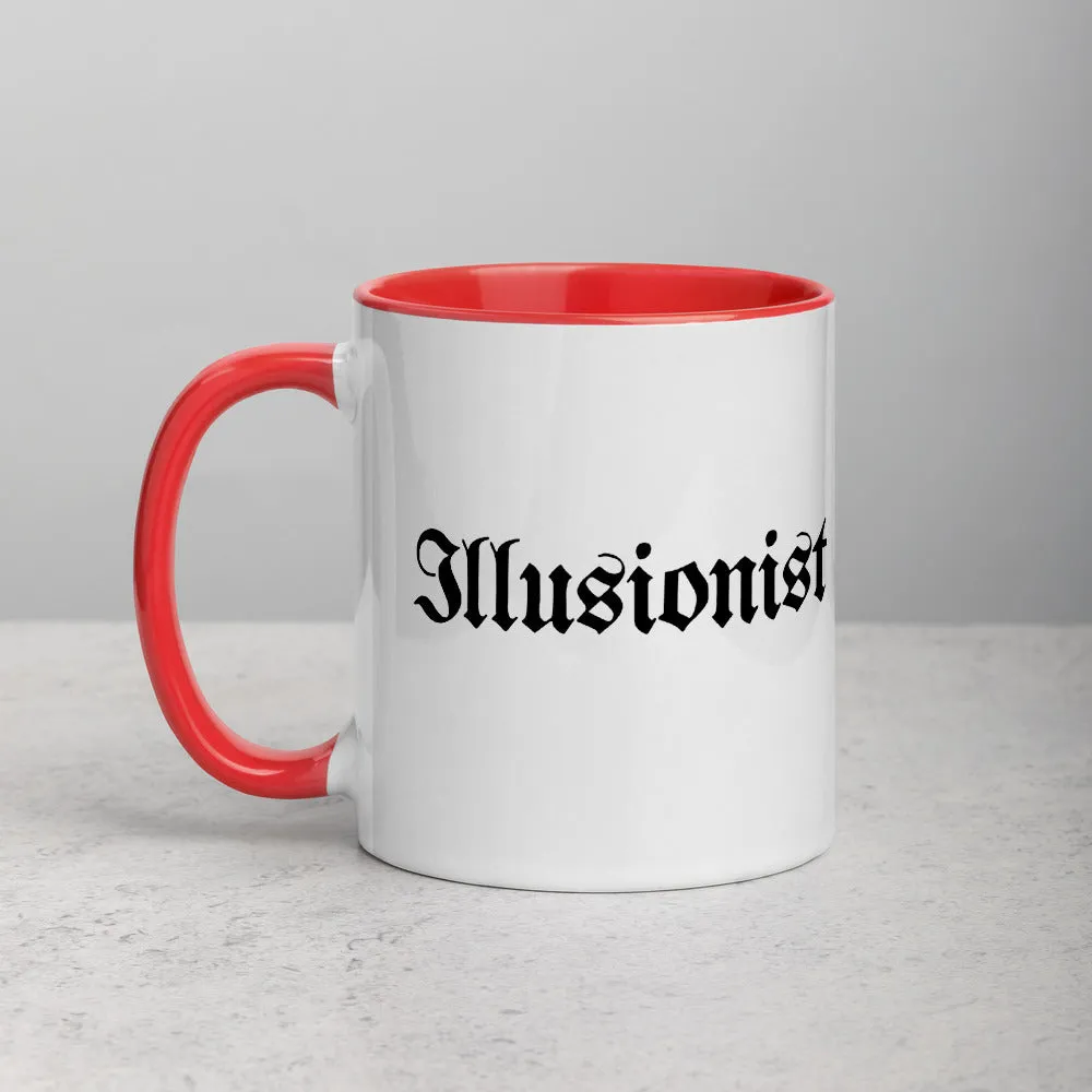 Illusionist White Ceramic Mug with Color Inside