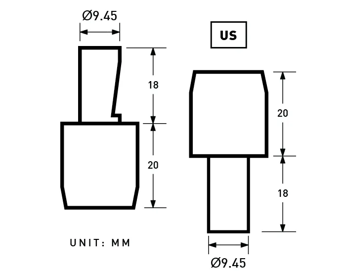 KAM | 12.8mm Double-sided Plastic Press Snap Fastener | KPS-A128