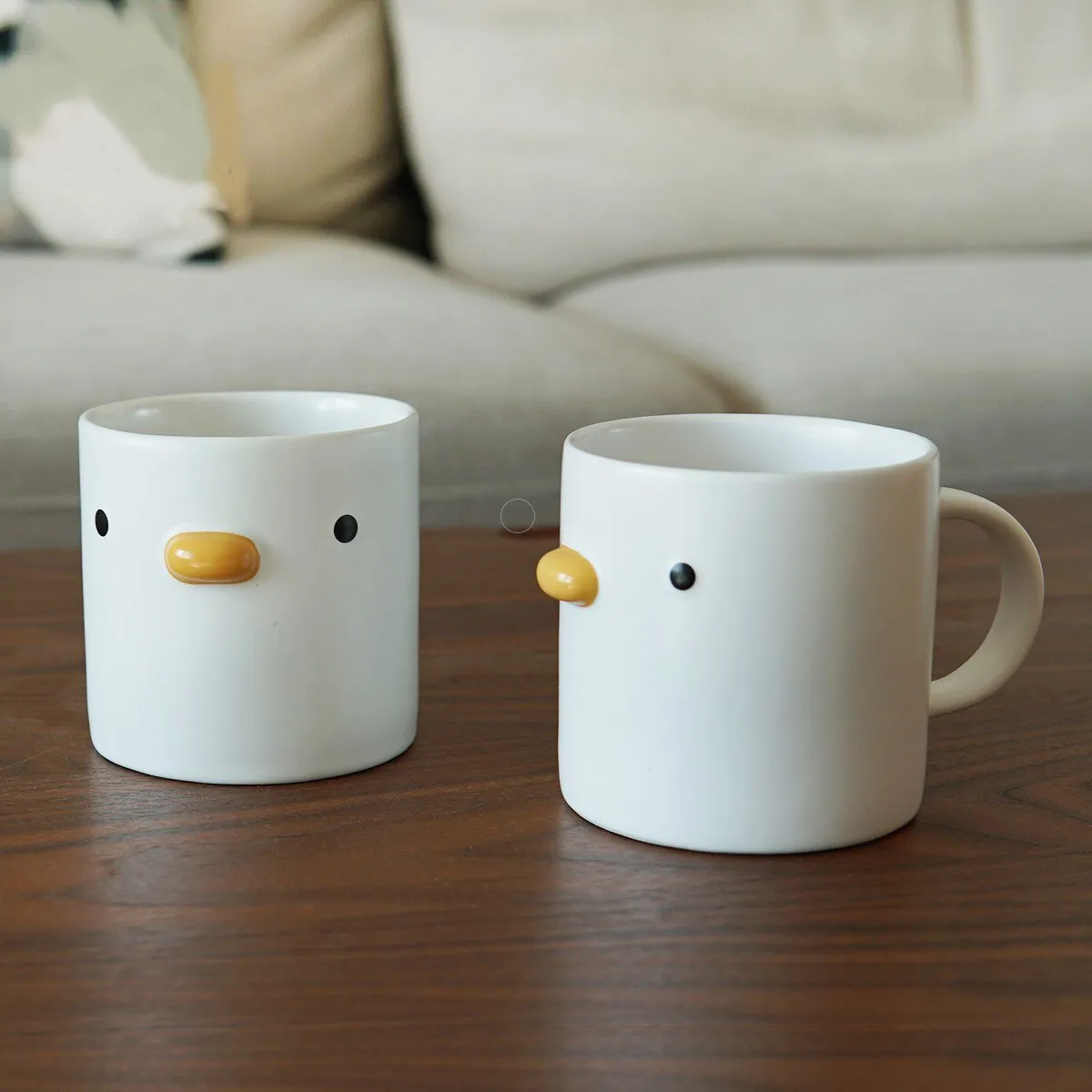 Kawaii Ceramic Chick Coffee Mug