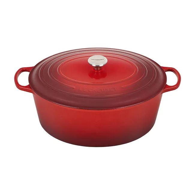 Le Creuset 15.5 Qt Signature Oval Oven - Cerise