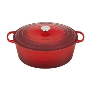 Le Creuset 15.5 Qt Signature Oval Oven - Cerise