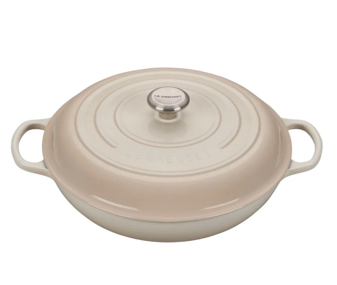 Le Creuset - 3.5 Qt Signature Braiser - Meringue