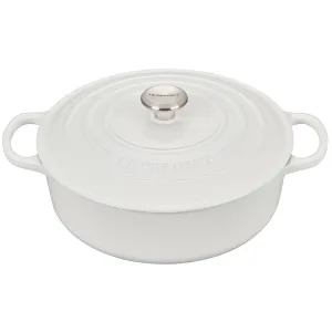 Le Creuset Wide 6.75 Qt Round Oven - White (PROMO)