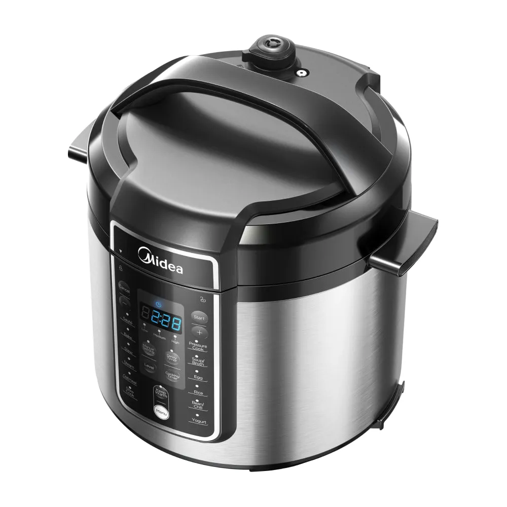 Midea 5.7L Pressure Cooker - 12 Programs, 9-in-1 Safety Features, High-Pressure Quick Cook