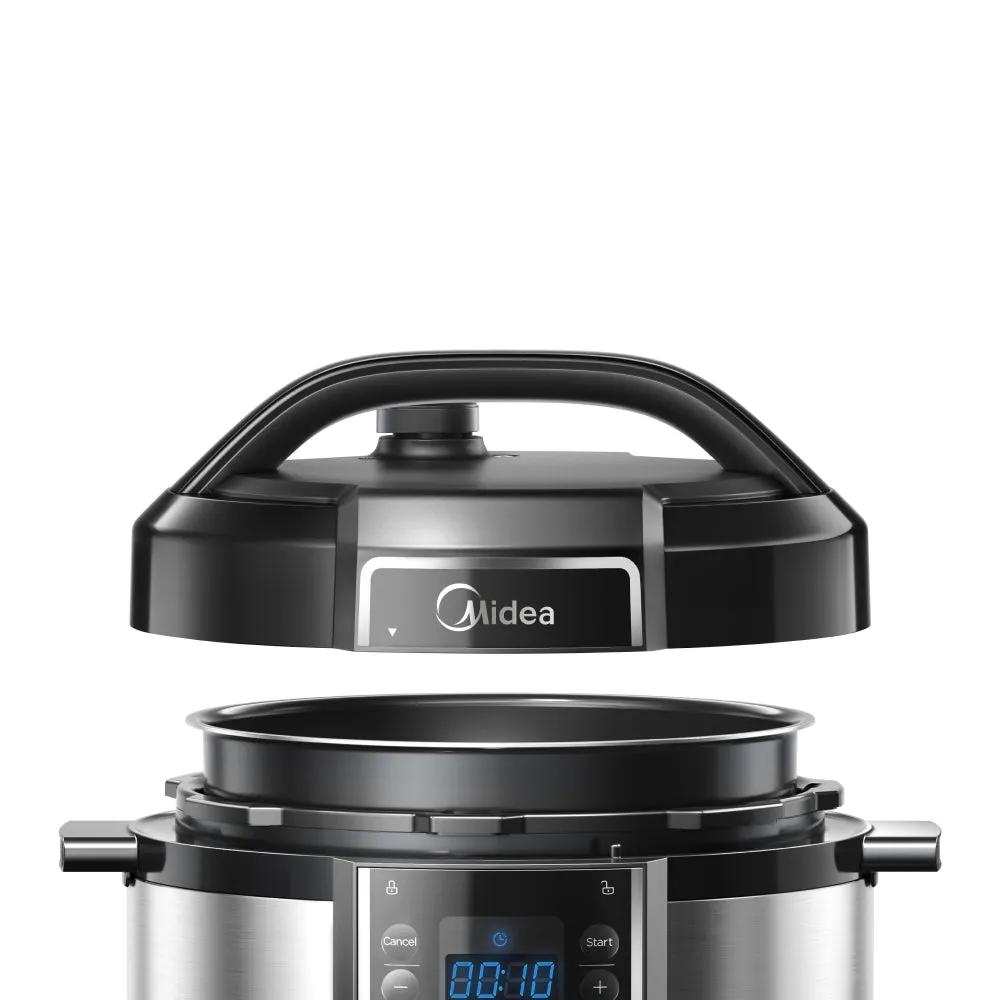 Midea 5.7L Pressure Cooker - 12 Programs, 9-in-1 Safety Features, High-Pressure Quick Cook