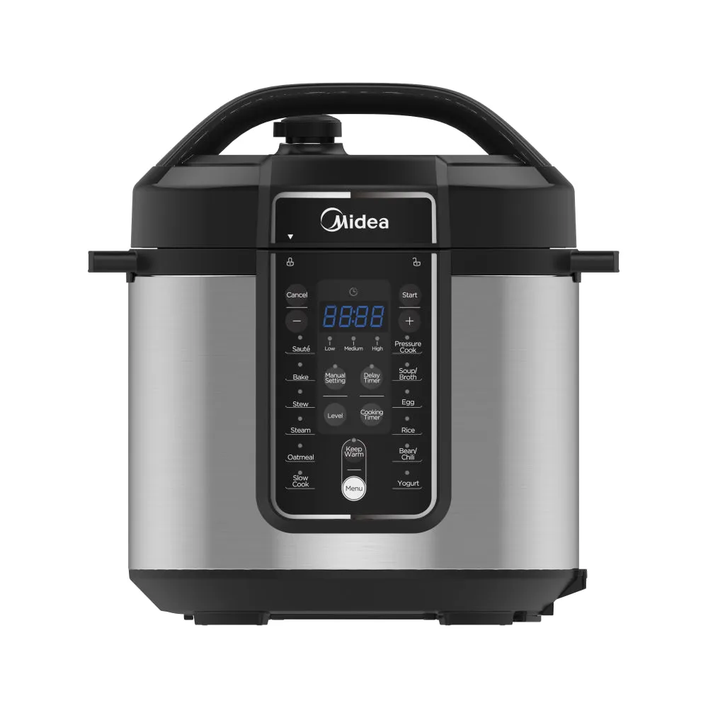 Midea 5.7L Pressure Cooker - 12 Programs, 9-in-1 Safety Features, High-Pressure Quick Cook