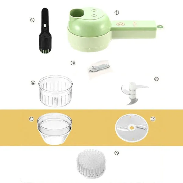 Multifunctional Vegetable Chopper 4 In 1