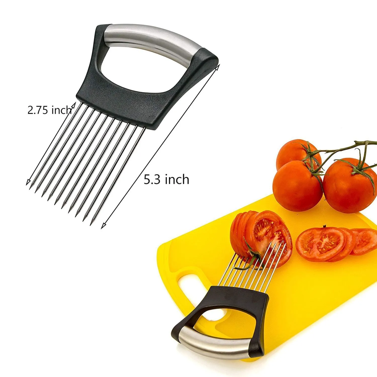 Multipurpose Stainless Steel Assistant Vegetable and Meat Slicer Holder