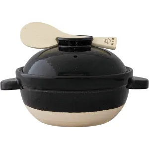 NAGATANIEN KAMADO SAN 2- Rice Cup 21.5cm Donabe Rice Cooker Clay Pot