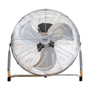 Neo High Velocity Chrome Metal Floor Freestanding Fan  - 20 Inch