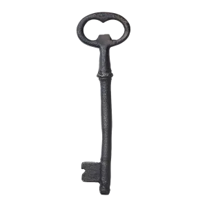 Old Black Iron Key Bottle Opener