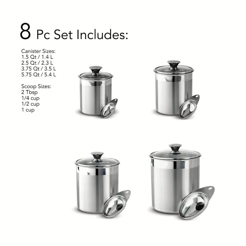 Redstock 8 Pcs Kitchen Canister Set